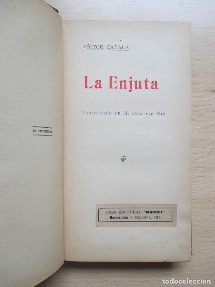 Libros antiguos: La enjuta, de Victor Catal&agrave; - Foto 4