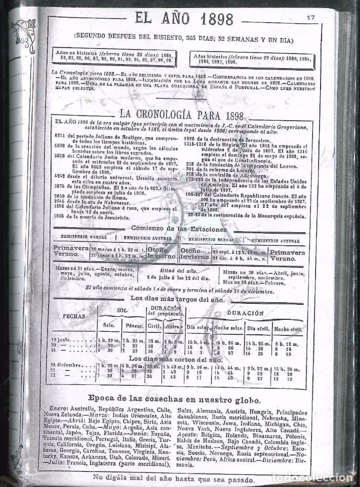 Libros antiguos: LA CRONOLOGIA  PARA EL A&Ntilde;O 1898 - Foto 1