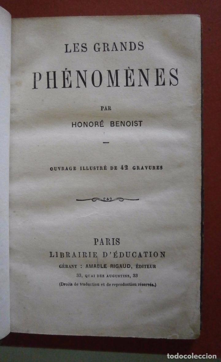 Antiquarische B&uuml;cher: Les grands ph&eacute;nom&eacute;nes. Honor&eacute; Benoist