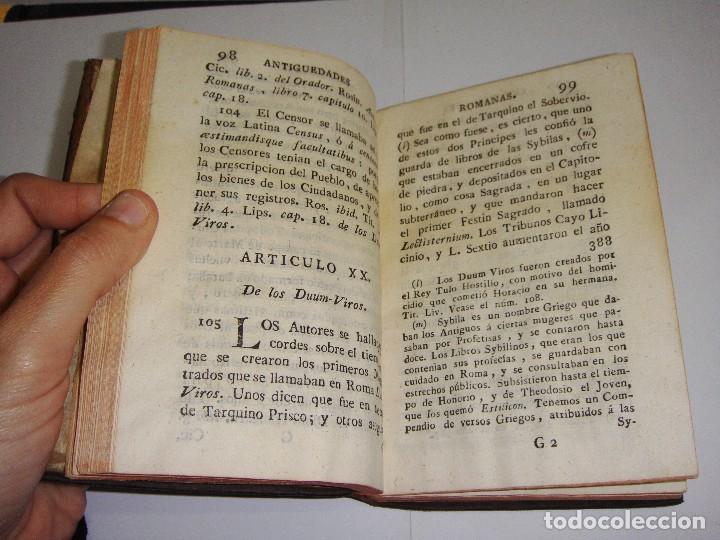 Libros antiguos: Compendio de las Antig&uuml;edades Romanas. Madrid - 1788. - Foto 6
