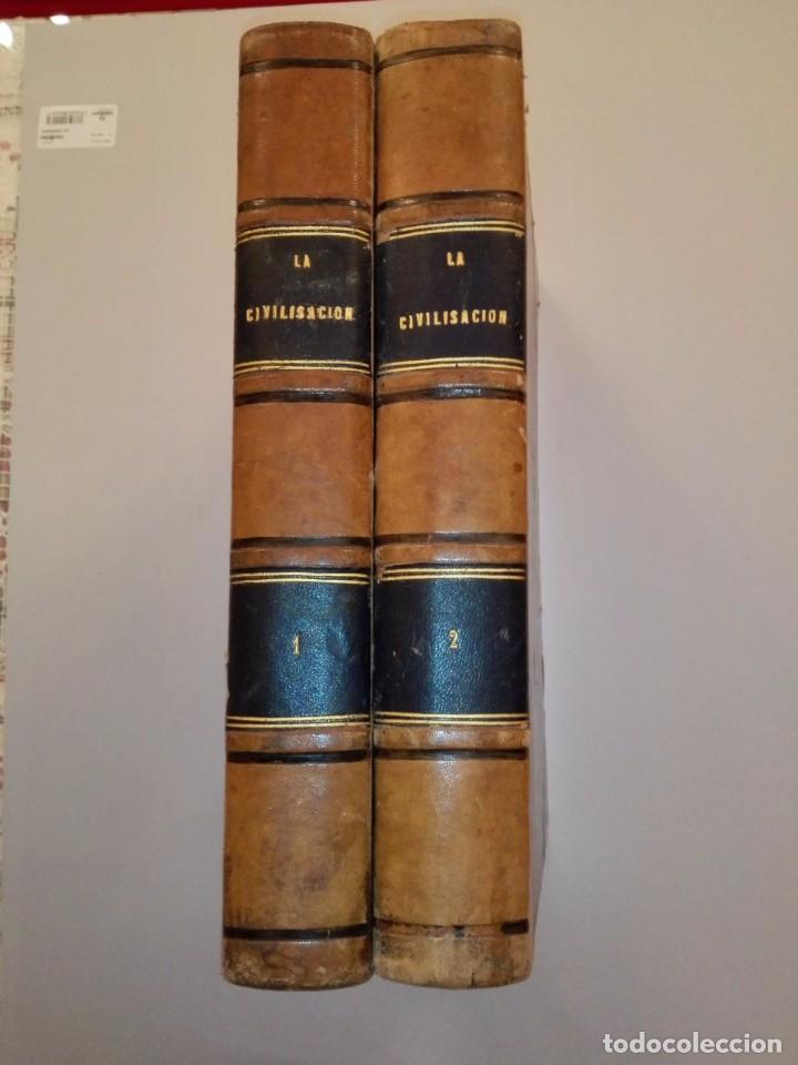 Libros antiguos: DOS TOMOS, LA CIVILISACION. 1881. - Foto 1
