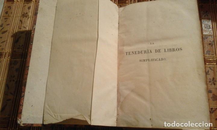 Libros antiguos: La tenedur&iacute;a de libros simplificada - Edmond Degrange - 1847 - Foto 3