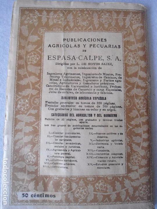 Libros antiguos: LOTE TRES ANTIGUOS CATECISMOS DEL AGRICULTOR Y GANADERO AÑO 1932 DE EDITORIAL CALPE - Foto 11 - 80877095