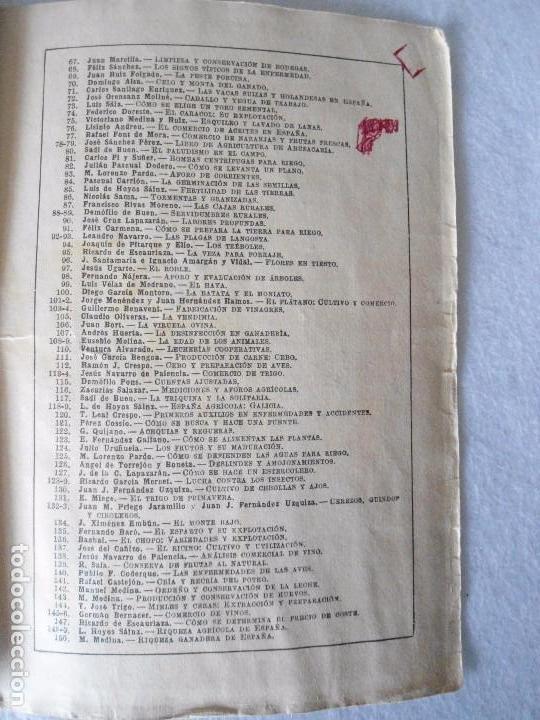 Libros antiguos: LOTE TRES ANTIGUOS CATECISMOS DEL AGRICULTOR Y GANADERO AÑO 1932 DE EDITORIAL CALPE - Foto 21 - 80877095