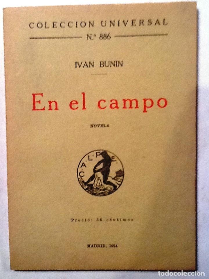 Libros antiguos: EN EL CAMPO IVAN BUNIN COLECCION UNIVERSAL N&ordm; 886 - Foto 1