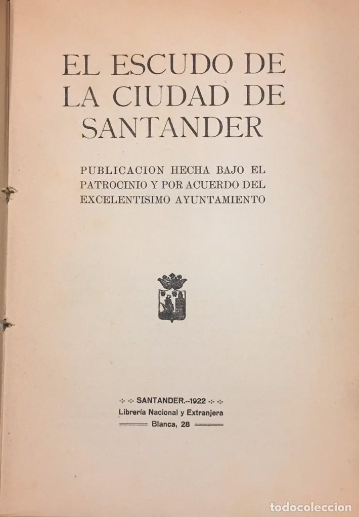 Old books: El Escudo de la Ciudad de Santander. 1922.