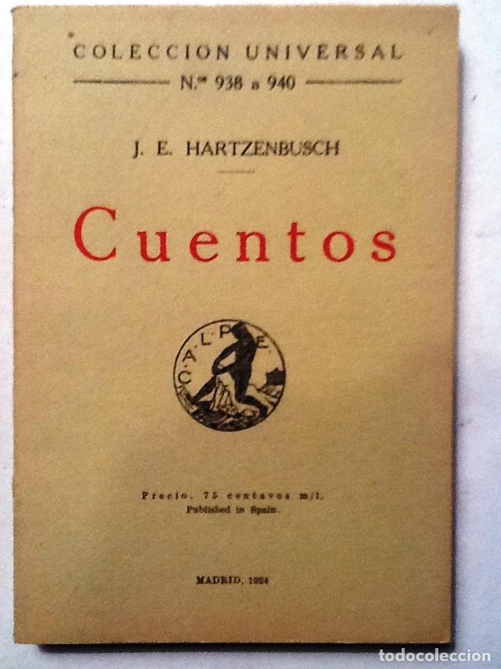 Libros antiguos: CUENTOS J. E. HARTZENBUSCH  COLECCION UNIVERSAL N&ordm; 938 A 940 - Foto 1