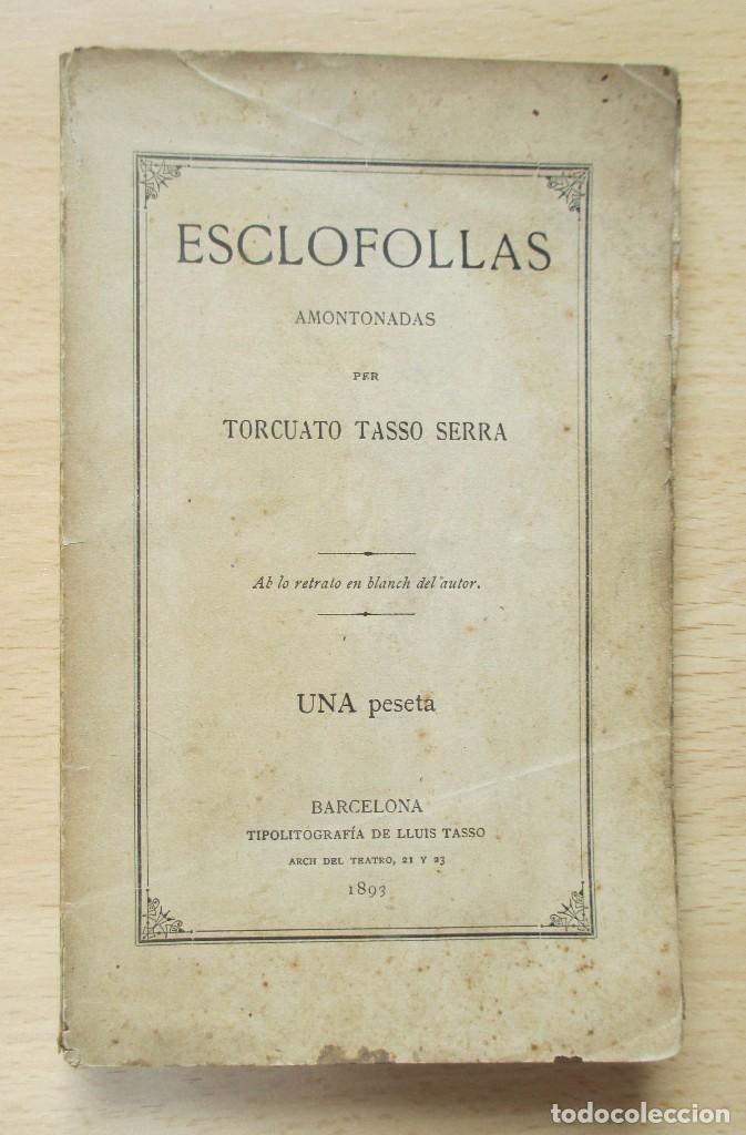 Libros antiguos: Esclofollas amontonadas, de Torcuato Tasso Serra - Foto 1