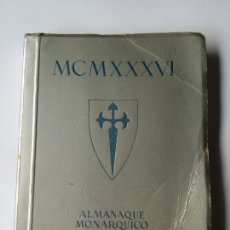 Libros antiguos: ALMANAQUE MONÁRQUICO DE BOLSILLO 1936 ALFONSO XIII