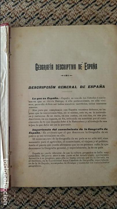 Libros antiguos: ELEMENTOS DE GEOGRAFIA. MANUEL ZABALA URDANIZ. 1903 - Foto 2