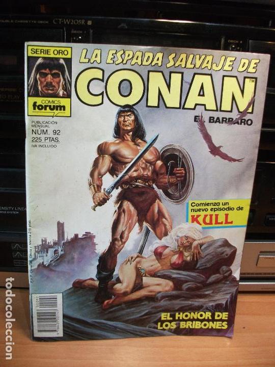 Libros antiguos: LA ESPADA SALVAJE DE CONAN *** EL HONOR DE LOS BRIBONES **** NUM 92 - Foto 1