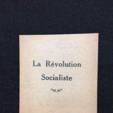 Libros antiguos: L.-C. LECOC. LA RÉVOLUTION SOCIALISTE. POUR LE COMITÉ D'ACTION ANTIBOLCHEVIQUE. PARIS, 1941.. Lote 83824628
