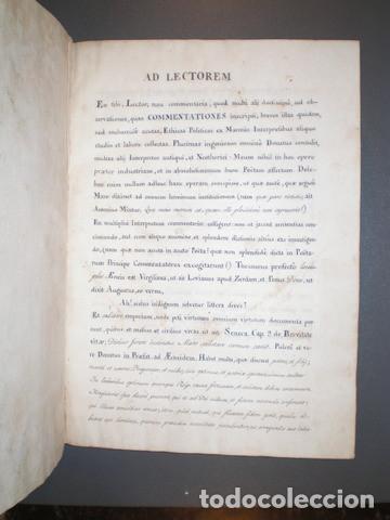 Libros antiguos: MATIENZO, SEBASTI&Aacute;N DE: COMMENTATIONES SELECTAE ETHICAE POLITICA, 1662 - Foto 2