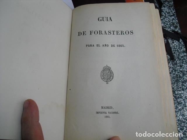 Libros antiguos: 1864 GUIA DE FORASTEROS PARA EL A&Ntilde;O 1865 - Foto 3