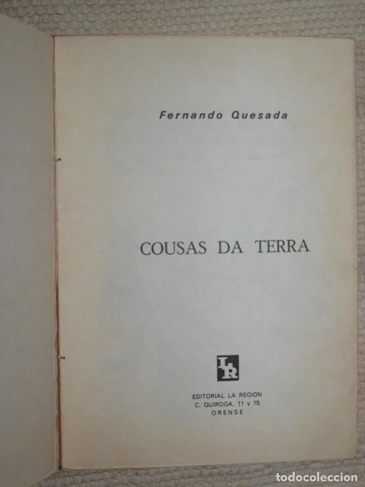 Libros antiguos: Fernando quesa. Cousas da Terra. Editorial La Regi&oacute;n, Ourense. - Foto 3