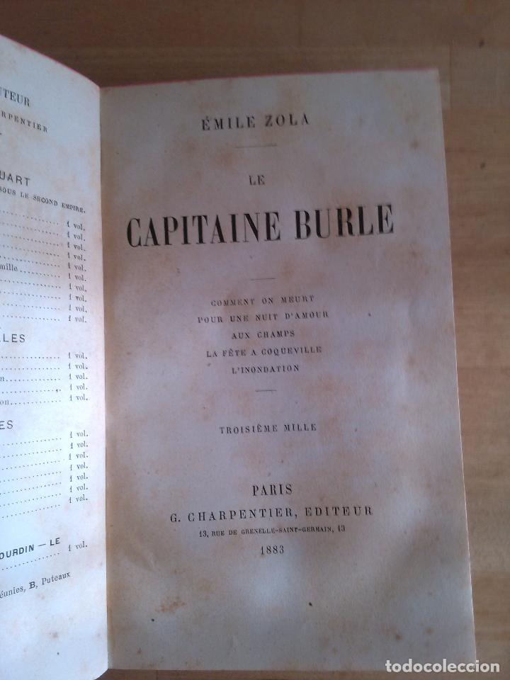 Le Capitaine Burle Emile Zola - 