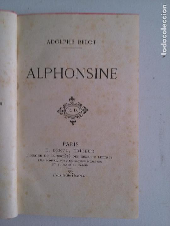 Libros antiguos: Alphonsine. Adolphe Belot - Foto 1
