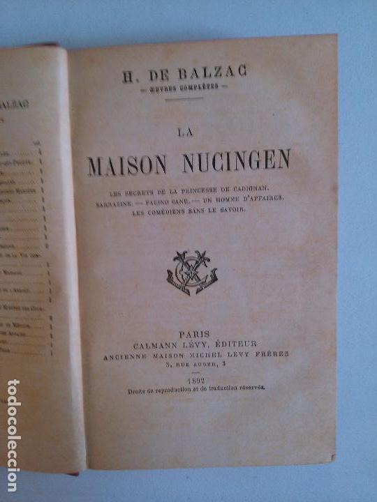 Libros antiguos: La Maison Nucingen. H. de Balzac - Foto 1
