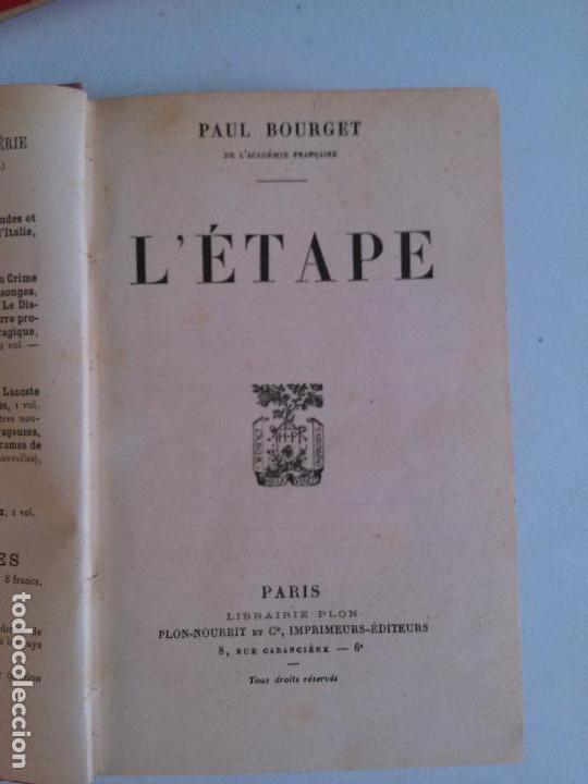 Libros antiguos: LEtape. Paul Bourget - Foto 1