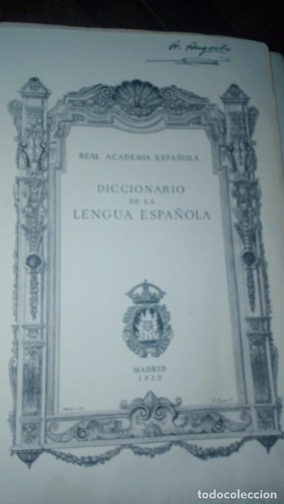 Libros antiguos: diccionario lengua espa&ntilde;ola - Foto 1