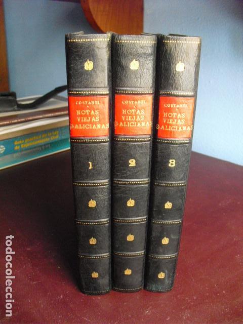 Old books: 1925-26 NOTAS VIEJAS GALICIANAS  PABLO PEREZ COSTANTI TRES VOL&Uacute;MENES