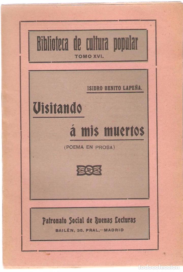 Antiquarische B&uuml;cher: LAPE&Ntilde;A, : Visitando a mis muertos (Poema en prosa) - Madrid, 1916