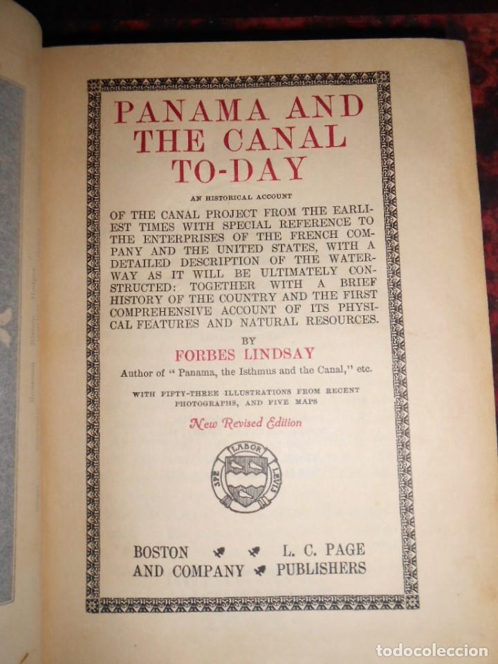 Livres anciens: Panam&aacute; and the Canal To-Day. 1913. Forbes Lindsay