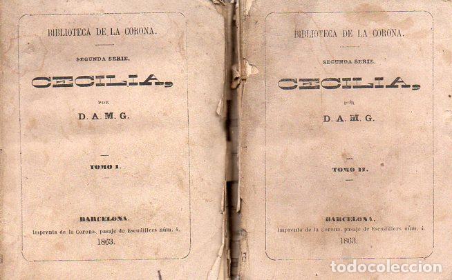 Libros antiguos: CECILIA - DOS TOMOS (BIBLIOTECA DE LA CORONA, 1863) - Foto 1