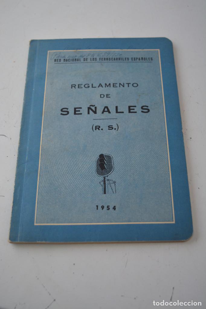 Libros antiguos: reglamento se&ntilde;ales renfe 1954 - Foto 1