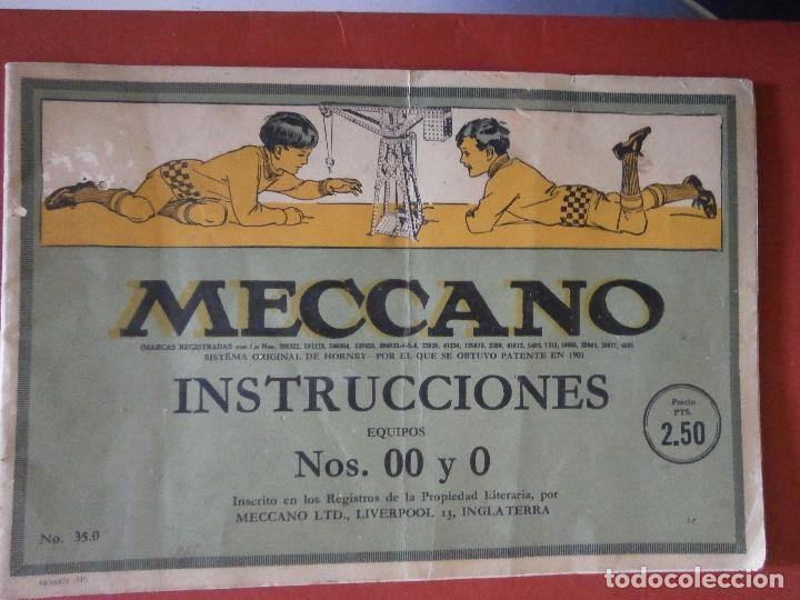 Old books: Meccano. Instrucciones Equipos Nos == y O