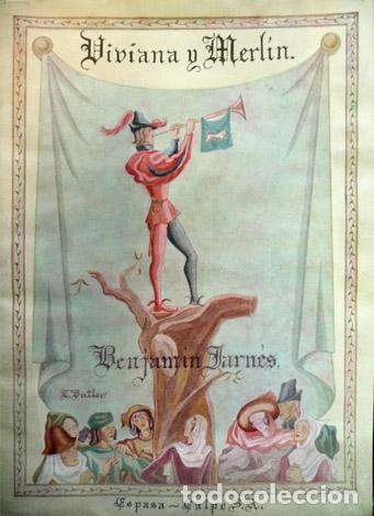 Libros antiguos: JARN&Eacute;S, Benjam&iacute;n.  Viviana y Merl&iacute;n.  1936. - Foto 1
