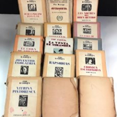 Libros antiguos: COLECCIÓN DE 15 EJEMPLARES DE PÍO BAROJA. TALLERES ESPASA-CALPE. 1931/1938.. Lote 366059996