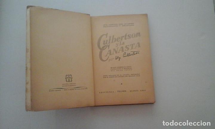 Libros antiguos: Culbertson y la Canasta - Foto 2