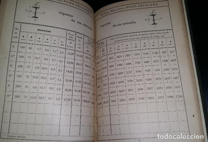 Libros antiguos: catalogo de perfiles laminados / 1921 / sociedad metalurgica duro - felguera - Foto 4 - 87344476