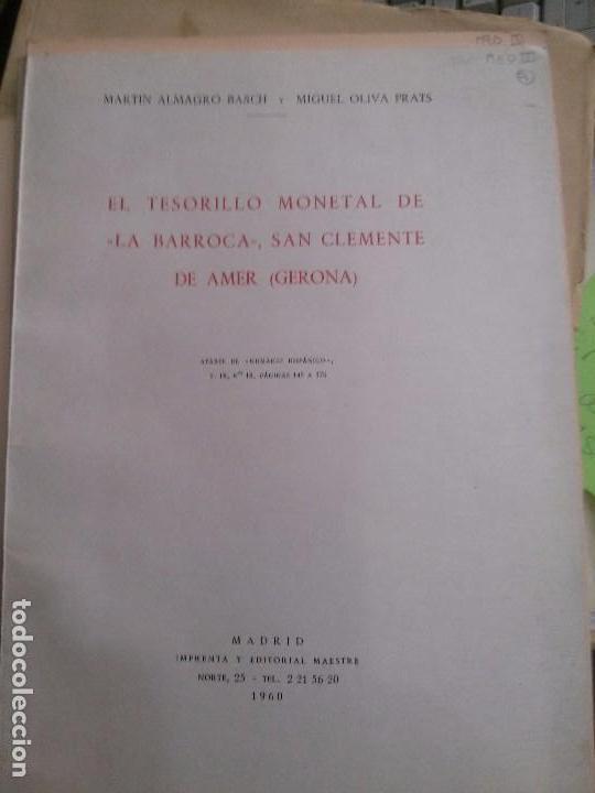Libros antiguos: EL TESORILLO MENETAL DE LA BARROCA SAN CLEMENTE DE AMER (GERONA)