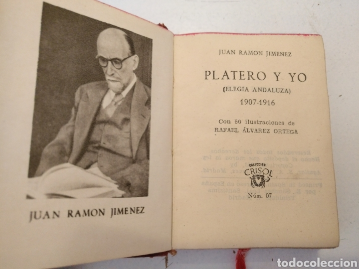 Libros antiguos: Librillo PLATERO Y YO - Foto 4