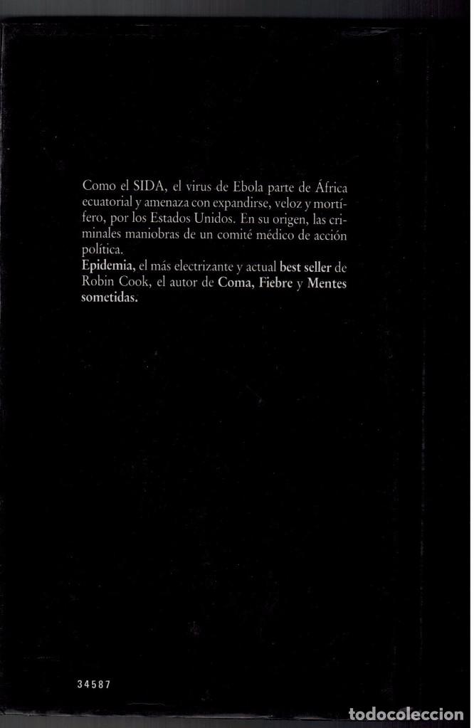 Libros antiguos: EPIDEMIA. ROBIN COOK - Foto 2