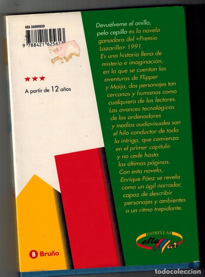 Libros antiguos: DEVUELVEME EL ANILLO, CARA CEPILLO. ENRIQUE P&Aacute;EZ - Foto 2