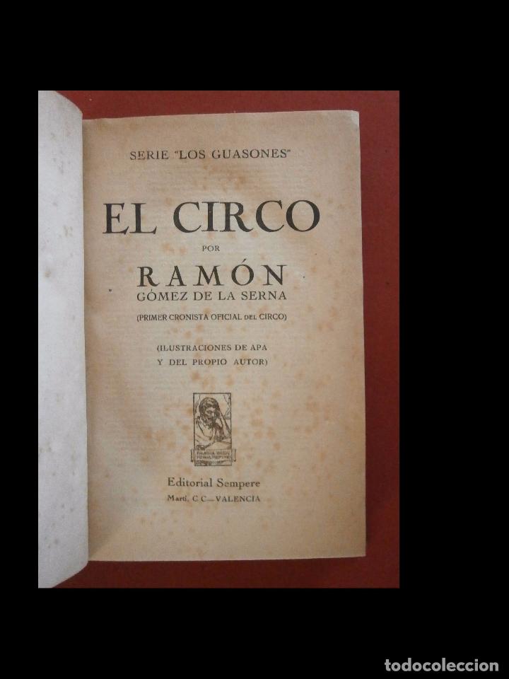 Libros antiguos: El circo. Ram&oacute;n G&oacute;mez de la Serna - Foto 1