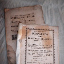 PLEITOS DE FRANCISCO DE HORNOS REAL AUDIENCIA - AÑO 1726-1763.
