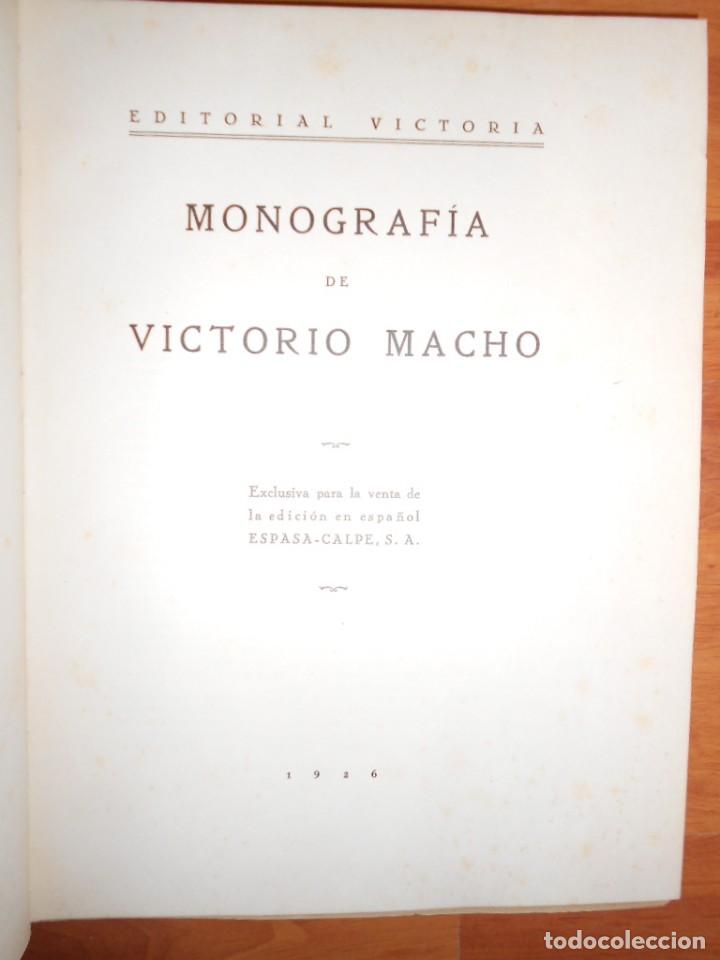Libros antiguos: Monograf&iacute;a de Victorio Macho. 1926. - Foto 2