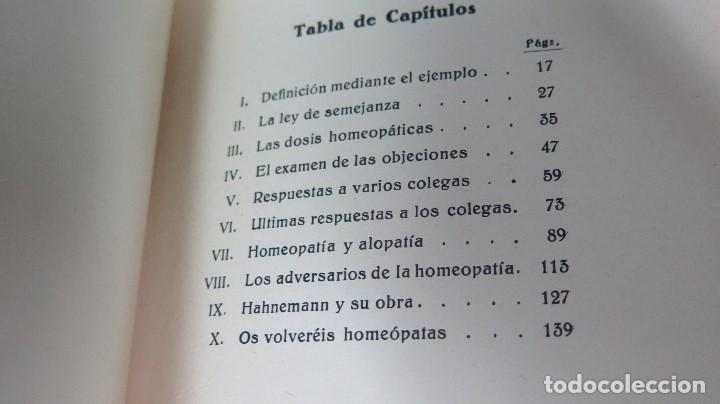 Libros antiguos: 1930.- QU&Eacute; ES LA HOMEOPATIA. GILBERT CHARETE - Foto 3