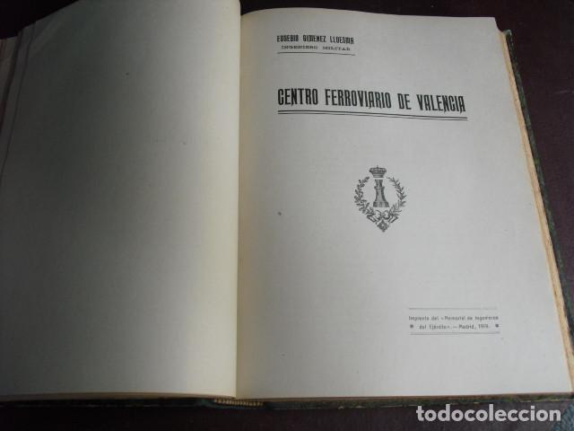 Libros antiguos: 1919 CENTRO FERROVIARIO DE VALENCIA  E. GIMENEZ LLUESMA - Foto 1