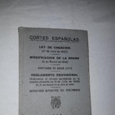 Libros antiguos: MINI LIBRO CORTES ESPAÑOLAS 1946. Lote 90531740