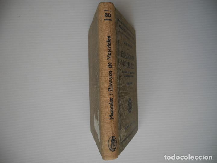 Libros antiguos: Ensayos de materiales. K. Memmler. Ed. Labor 1949 - Foto 3