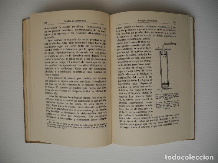 Libros antiguos: Ensayos de materiales. K. Memmler. Ed. Labor 1949 - Foto 4