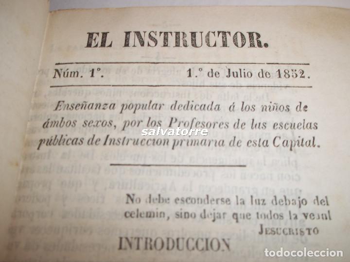 Libros antiguos: EL INSTRUCTOR.PERIODICO PEDAGOGICO.SANTA CRUZ TENERIFE.1852.CANARIAS.todos los ejemplares editados