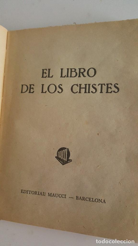 Libros antiguos: EL LIBRO DE CHISTES -  ED-. MAUCCI - Foto 3