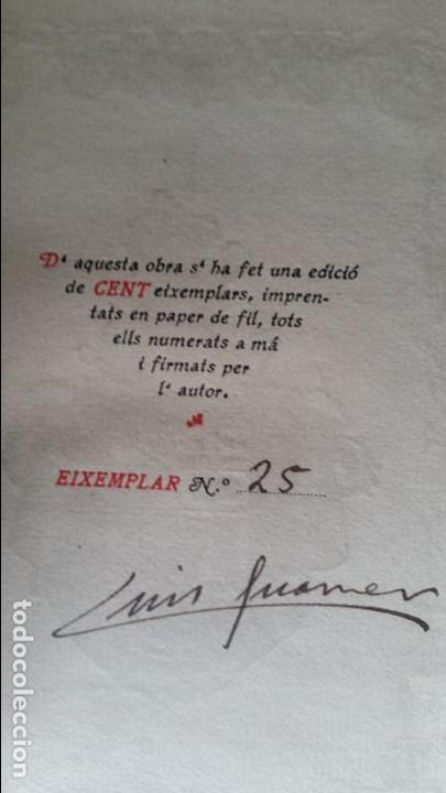 Libros antiguos: Libro FLORACIONS. -Luis Guarner CON AUTOGRAFO 1925 EJEMPLAR NUMERADO 25 DE 100 - Foto 1