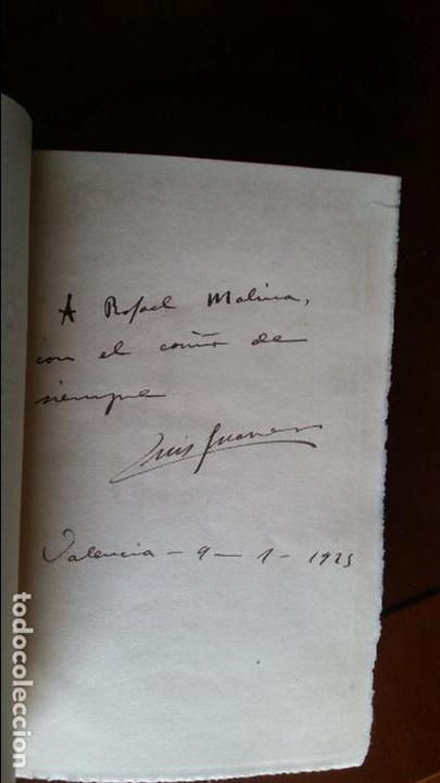 Libros antiguos: Libro FLORACIONS. -Luis Guarner CON AUTOGRAFO 1925 EJEMPLAR NUMERADO 25 DE 100 - Foto 5
